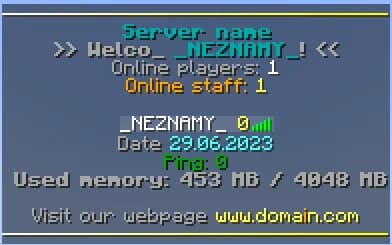 TAB — плагин для Minecraft 1.16.5
